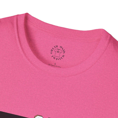 Vintage-Inspired Unisex Softstyle T-Shirt - 'On My Way to Better Life'woman driving,twisted