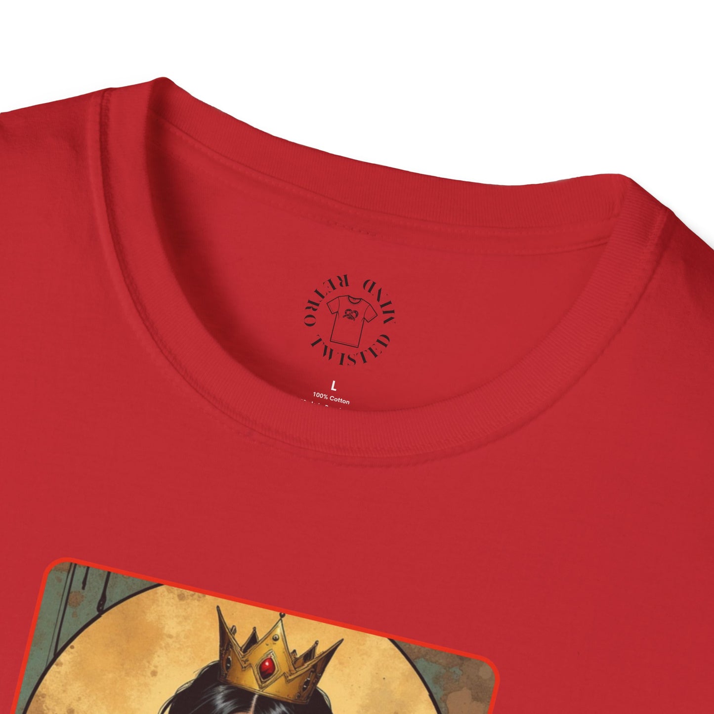 Queen of Spiders Unisex Softstyle T-Shirt - Bold Graphic Tee for Fans of Fantasy & Mythology,queen,girl