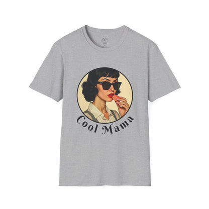 Cool Mama Unisex Softstyle T-Shirt - Retro Vintage Vibe,mom
