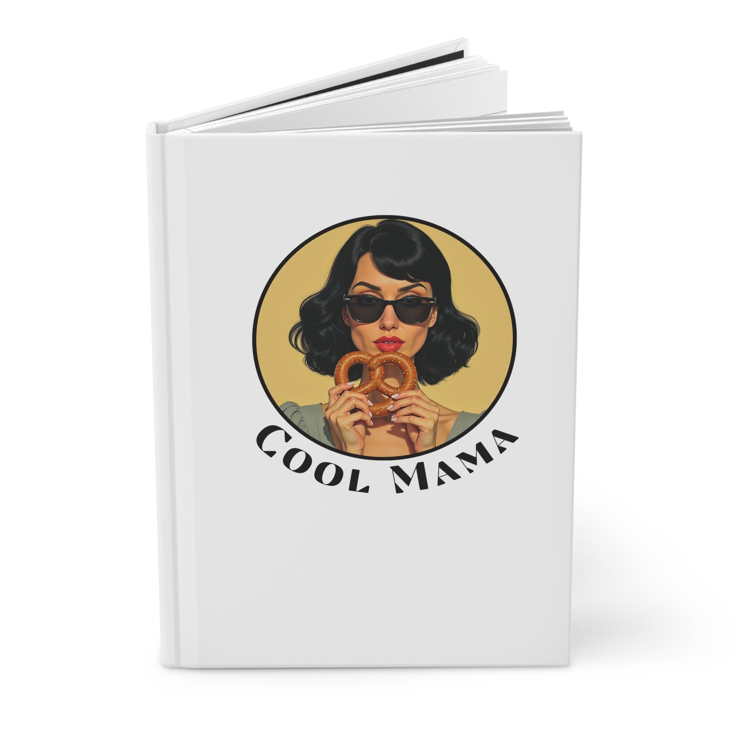 Vintage Cool Mama Hardcover Journal - Perfect Gift for Moms, Stylish Notebook, Recipe Planner, Writing Journal, Travel Diary