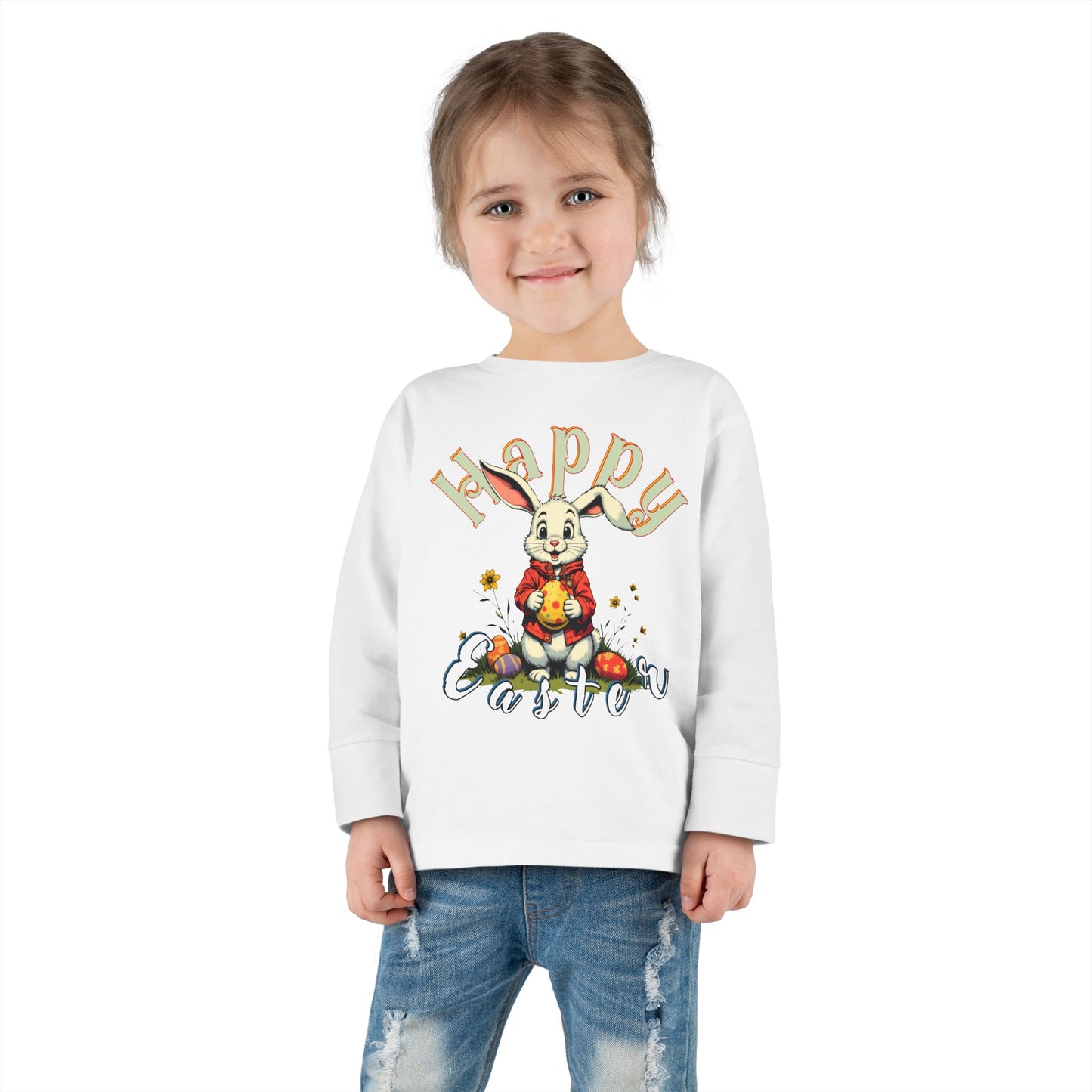 Happy Easter Toddler Long Sleeve Tee,baby