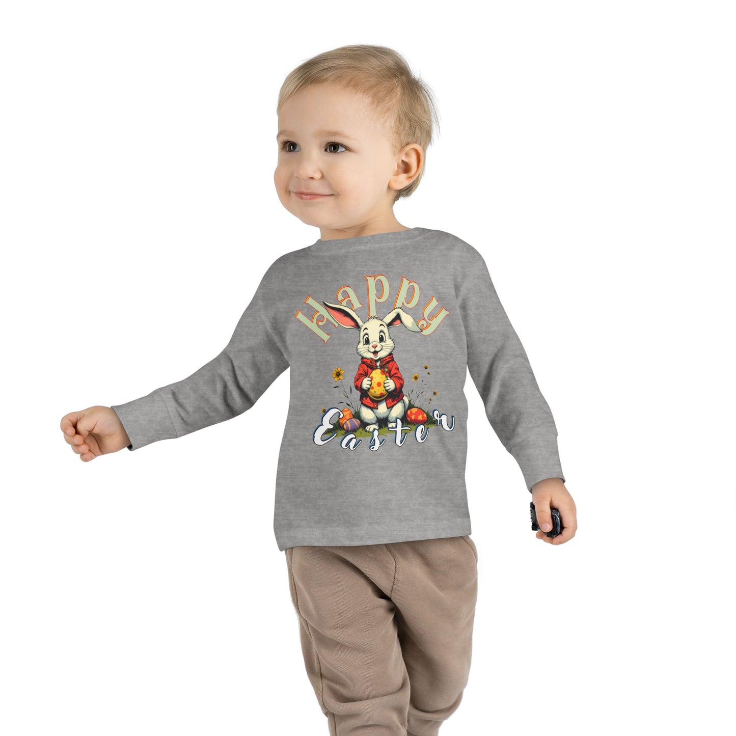 Happy Easter Toddler Long Sleeve Tee,baby