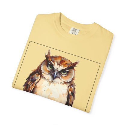 Owl Coffee T‑Shirt — "No Coffee No Mercy" Graphic Tee