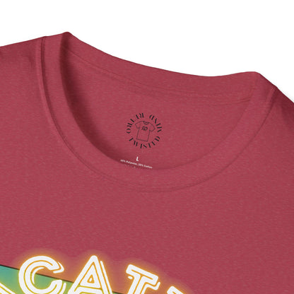 Funny Vacation Mode Unisex Softstyle T-Shirt, manatee