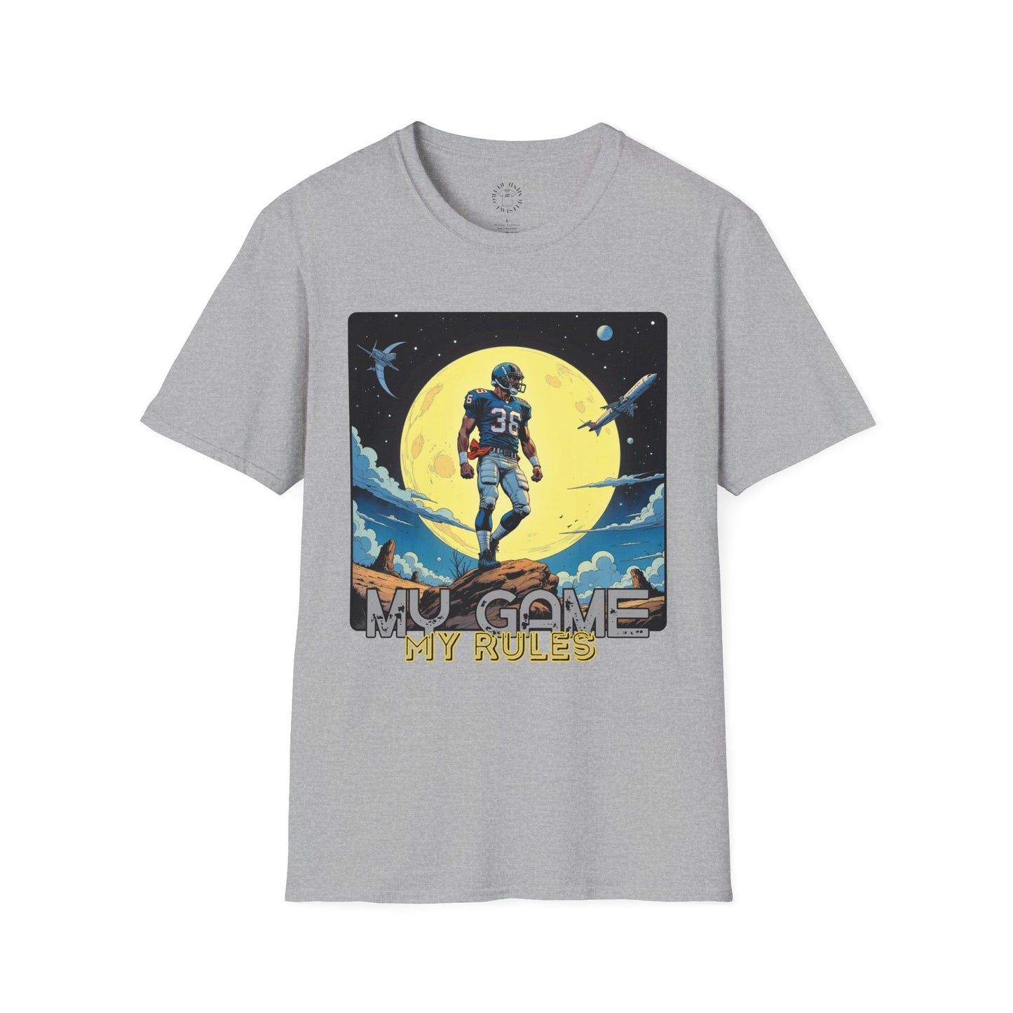 Men's Graphic T-Shirt - 'My Game My Rules' ,football, sport ,