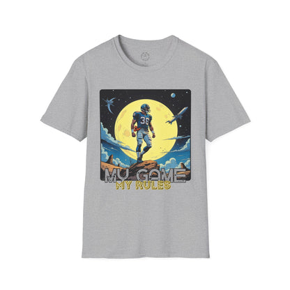 Men's Graphic T-Shirt - 'My Game My Rules' ,football, sport ,