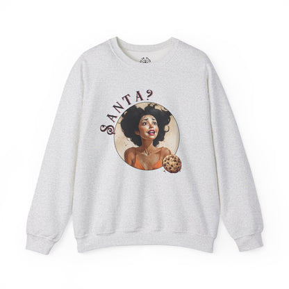 Funny Cookie Lover Sweatshirt - Retro Design - Santa? Christmas