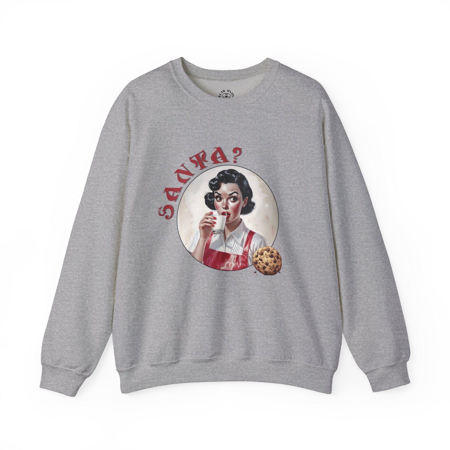 Funny Cookie Lover Sweatshirt - Retro Design - Santa? Christmas