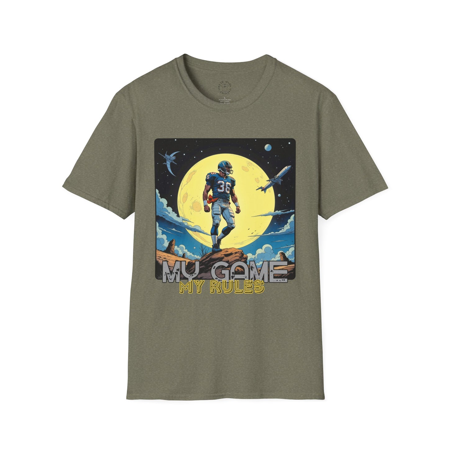 Men's Graphic T-Shirt - 'My Game My Rules' ,football, sport ,