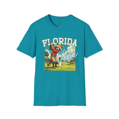 Florida Vibe Unisex Softstyle T-Shirt | Relaxed Fit Graphic Tee for Casual Days, Summer and Travel,florida,sport,golf