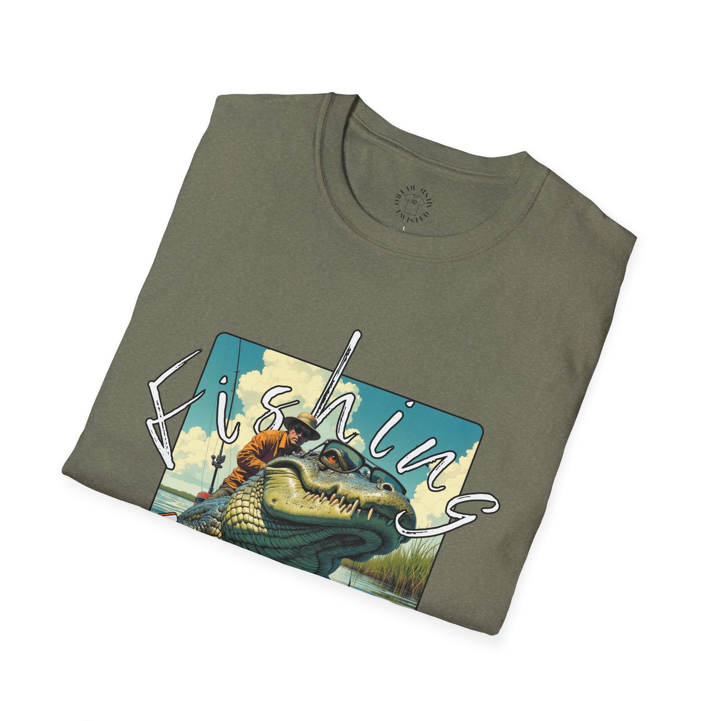 Fishing Like a Pro Unisex Softstyle T-Shirt,gator