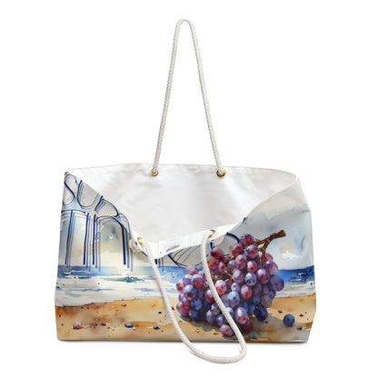 Summer Vibes Weekender Bag - Perfect for Beach Trips and Getaways, grape, beach bag