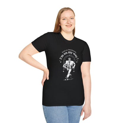 Unisex Softstyle T-Shirt – Retro 'I'm on my Way' Graphic Tee,