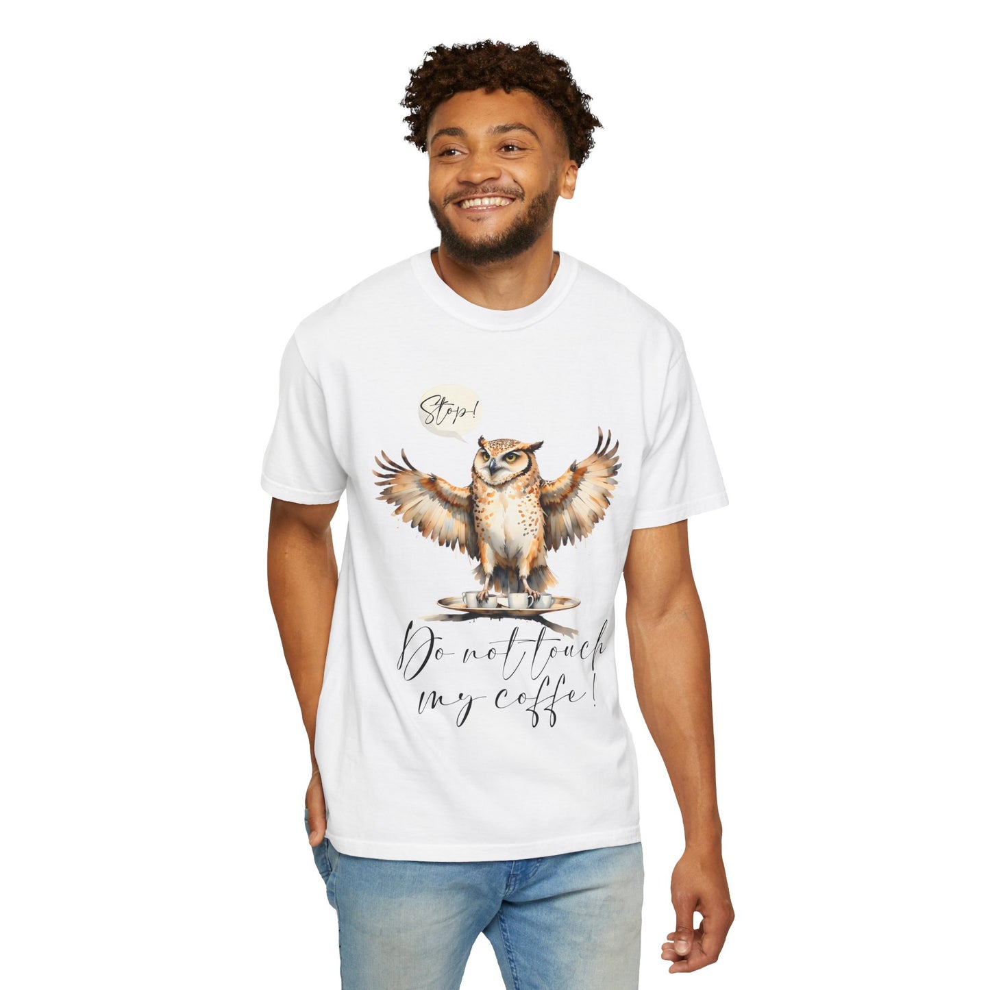 Owl “Do Not Touch My Coffee” Graphic T-Shirt