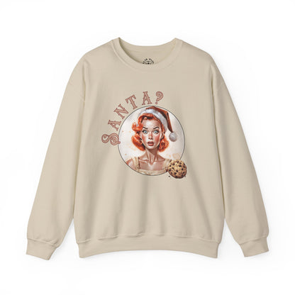 Funny Cookie Lover Sweatshirt - Retro Design - Santa? Christmas