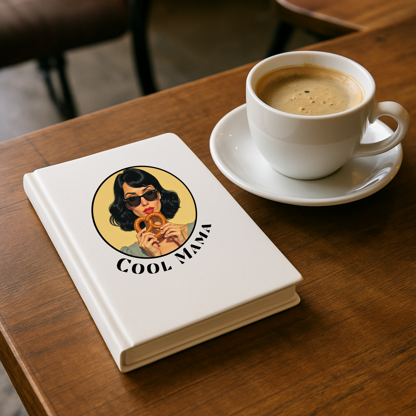 Vintage Cool Mama Hardcover Journal - Perfect Gift for Moms, Stylish Notebook, Recipe Planner, Writing Journal, Travel Diary