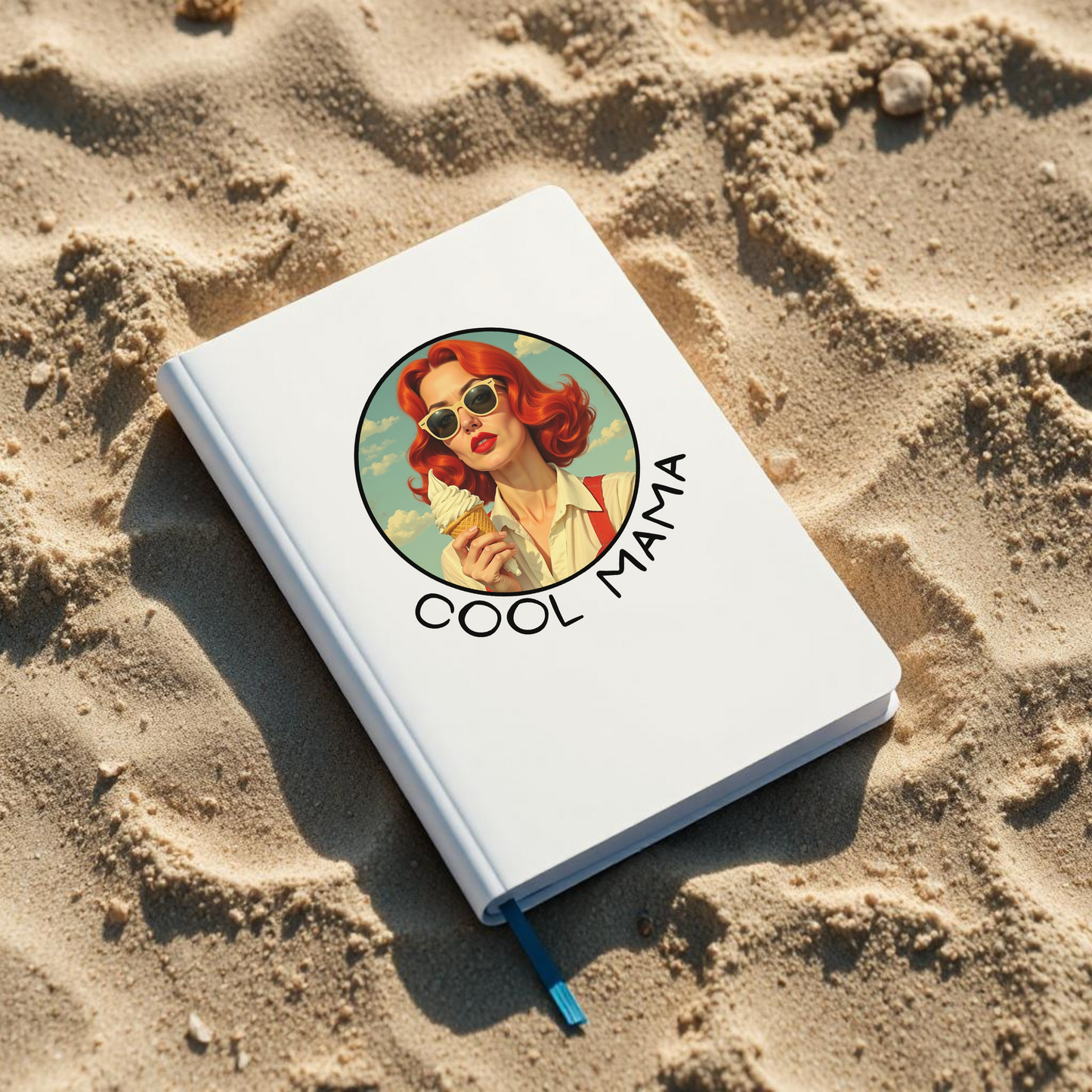 Retro Cool Mama Hardcover Journal, Gift for Moms, Vintage Style Notebook, Mother's Day Present, Journal for Writing