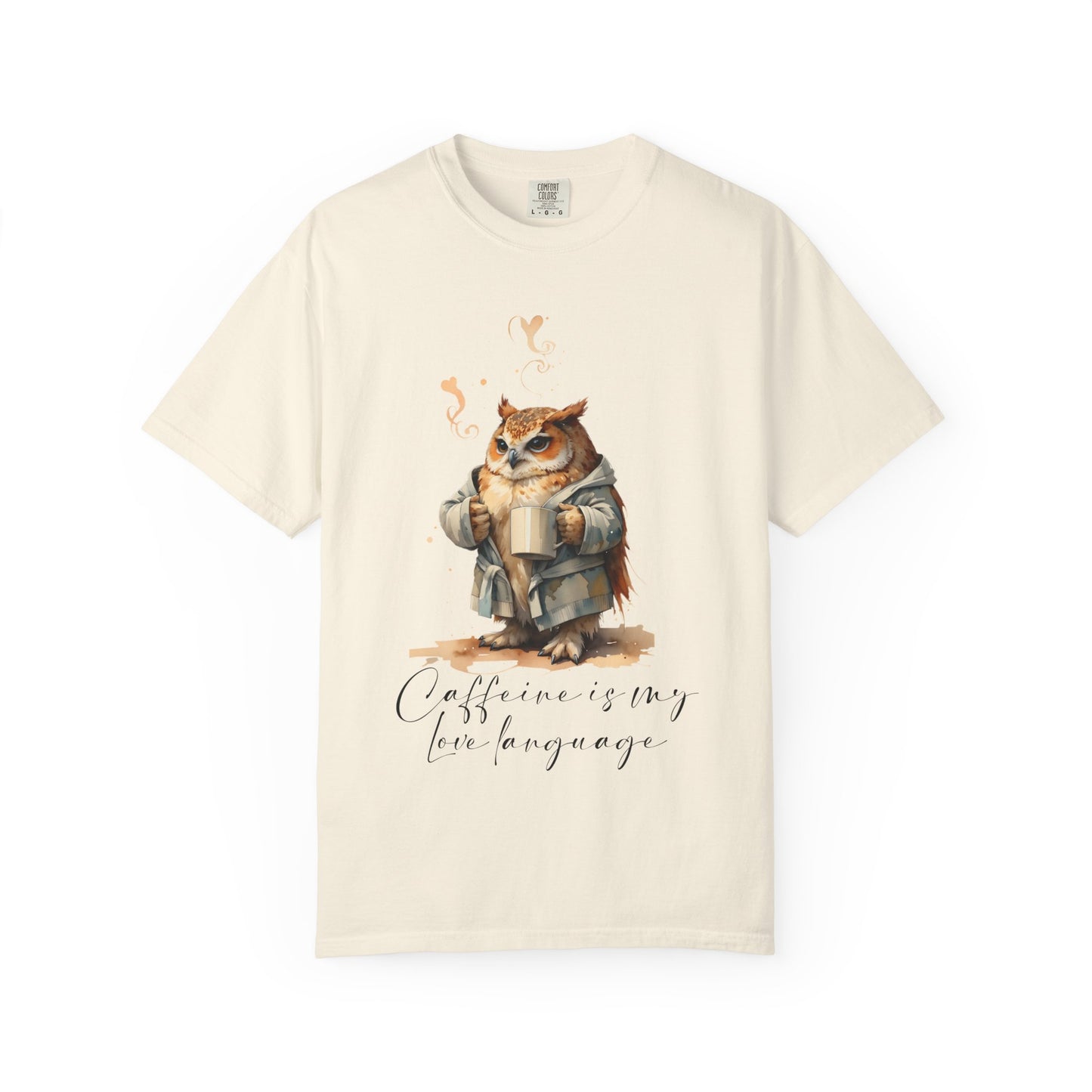 Coffee is My Love Language Cat T-Shirt — Cozy Cute Coffee Graphic Tee