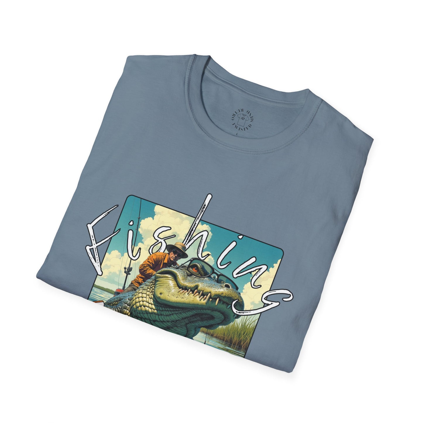 Fishing Like a Pro Unisex Softstyle T-Shirt,gator