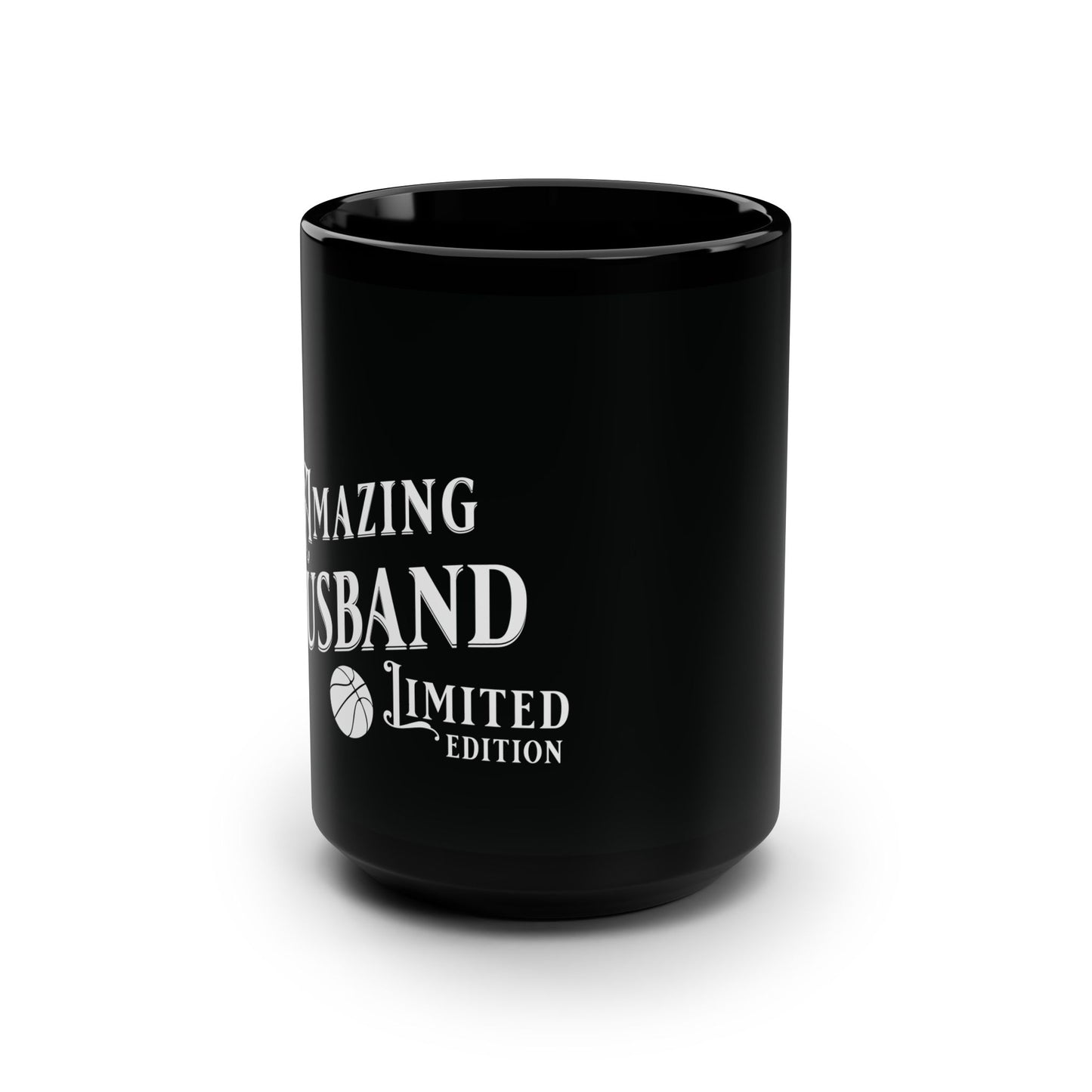 Amazing Husband, Basketball, Valentine's  day gift for him .Black Mug