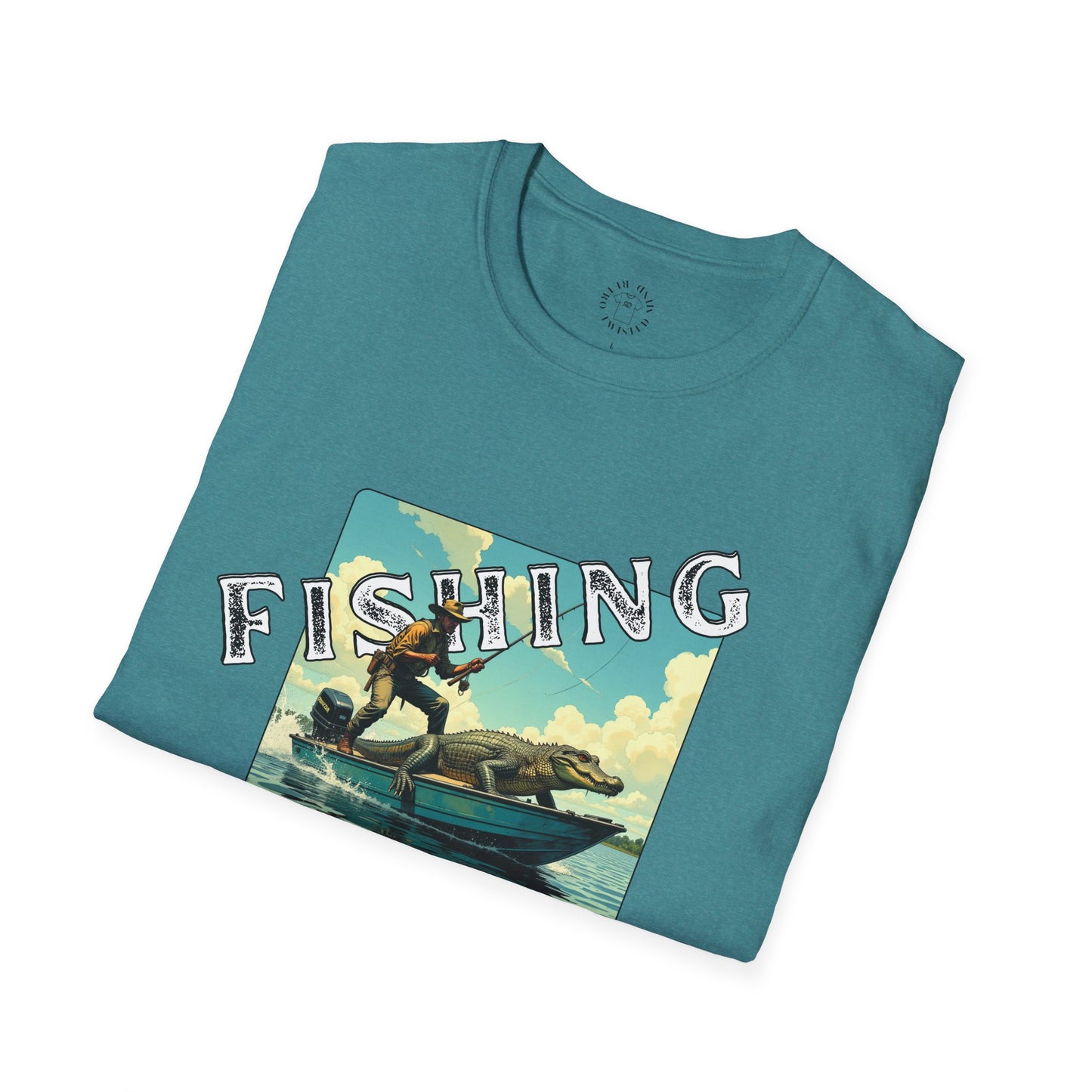 Fishing Like a Pro Unisex Softstyle T-Shirt - Perfect Gift for Anglers,gator,sport