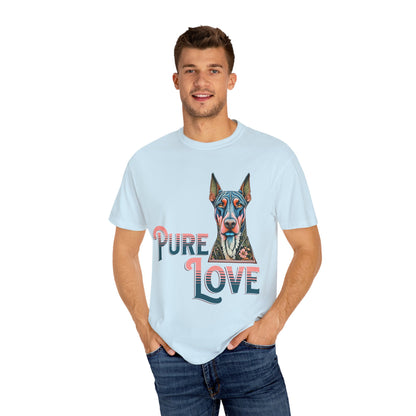 Pure Love Unisex Garment-Dyed T-Shirt - Dog Lovers Tee