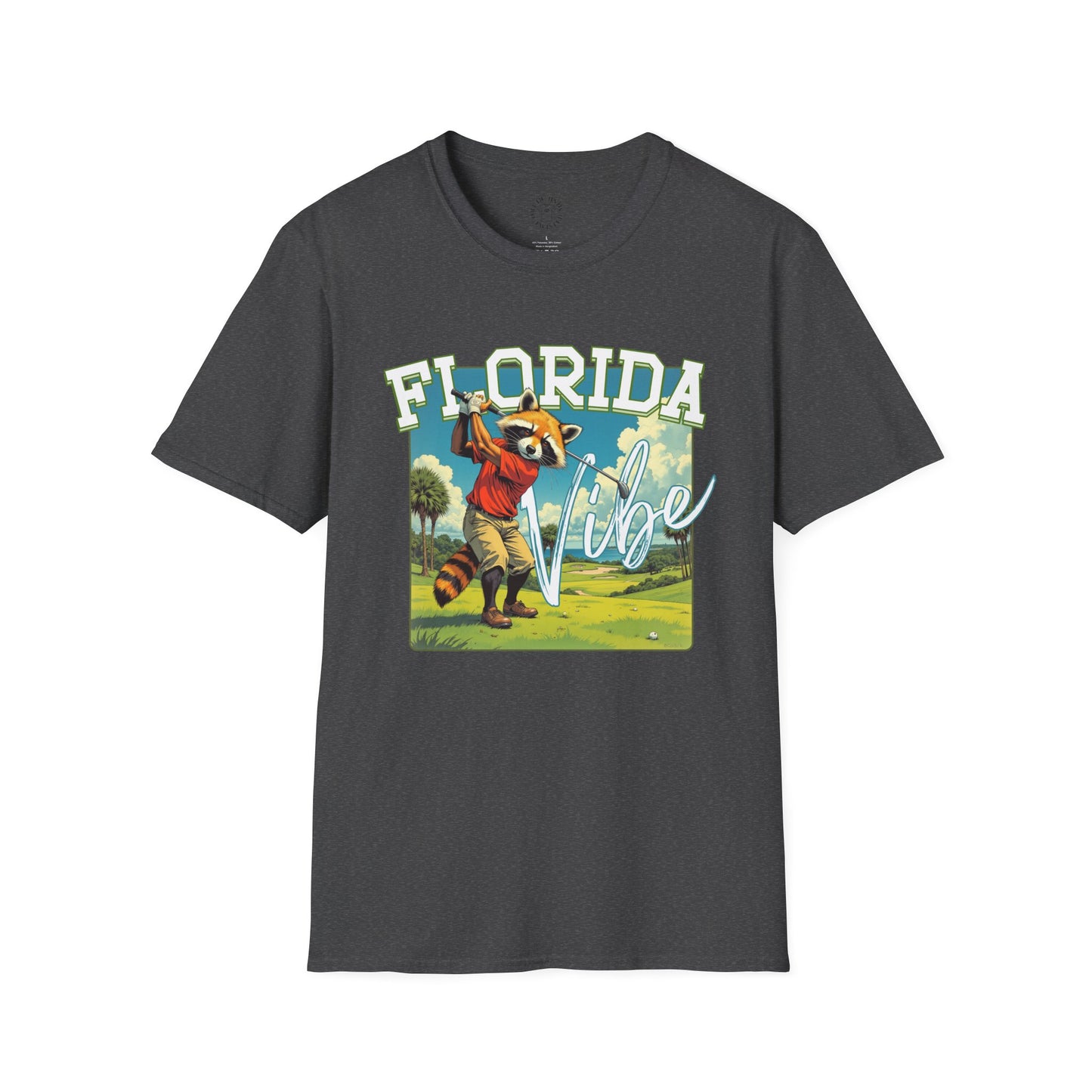 Florida Vibe Unisex Softstyle T-Shirt | Relaxed Fit Graphic Tee for Casual Days, Summer and Travel,florida,sport,golf