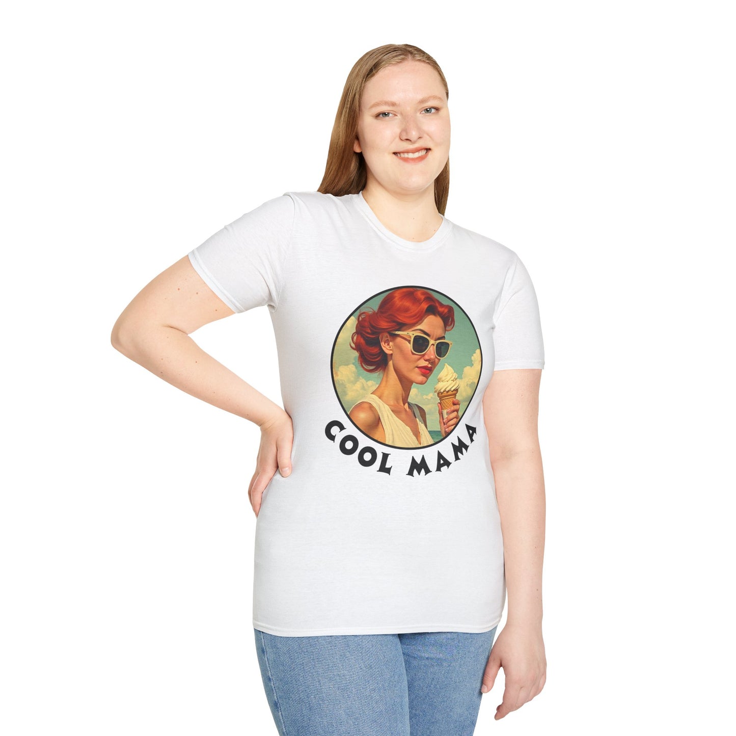 Cool Mama Vintage Unisex Softstyle T-Shirt - Fun and Trendy Summer Wear