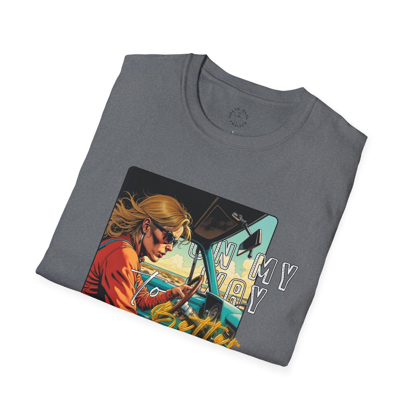 In My Element Graphic T-Shirt | Unisex Softstyle Tee,woman driving