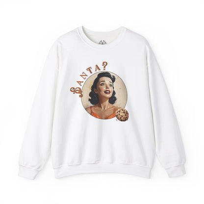 Funny Cookie Lover Sweatshirt - Retro Design - Santa? Christmas