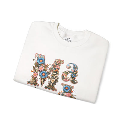 Unisex Heavy Blend™ Crewneck Sweatshirt,mother day gift, mama ,flower