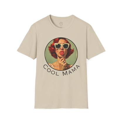 Cool Mama Vintage-Inspired Unisex T-Shirt | Softstyle Tee for Trendy Moms