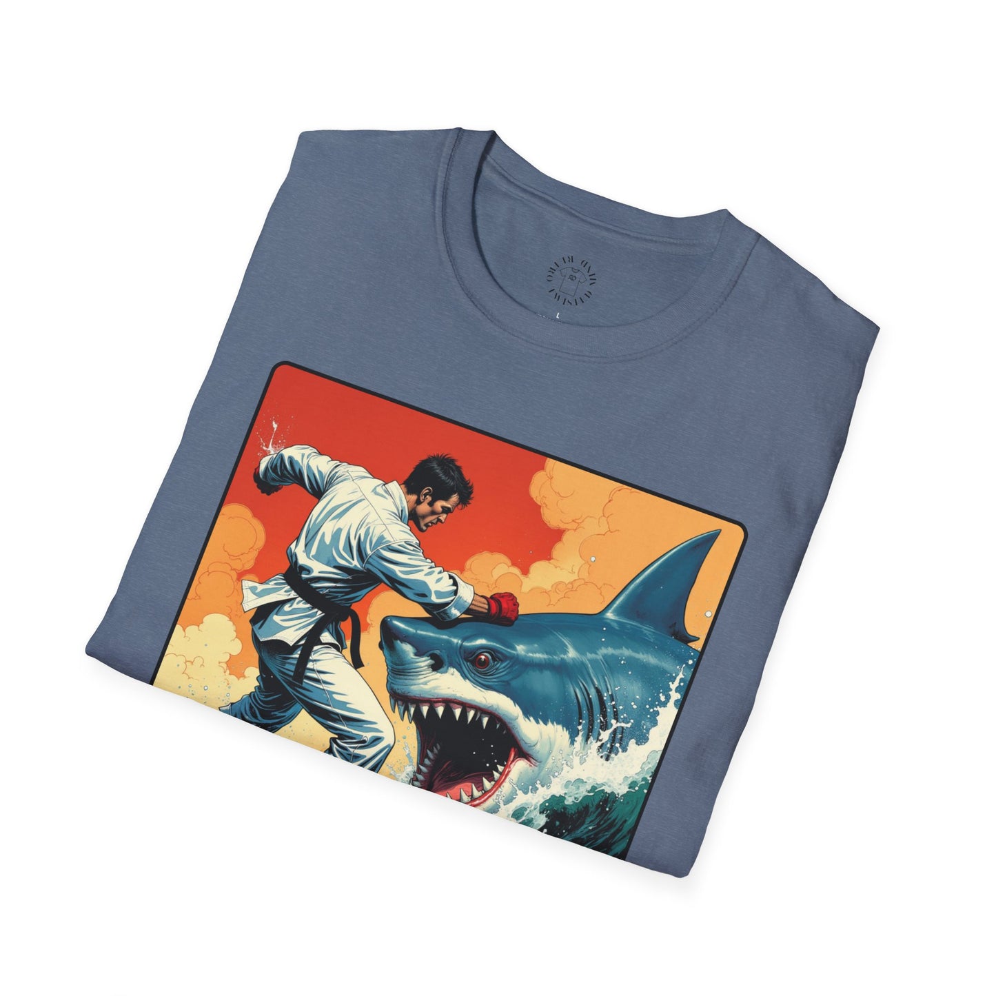 My Game Unisex Softstyle T-Shirt - Retro Shark Design Tee for Adventure Lovers, karate,sport