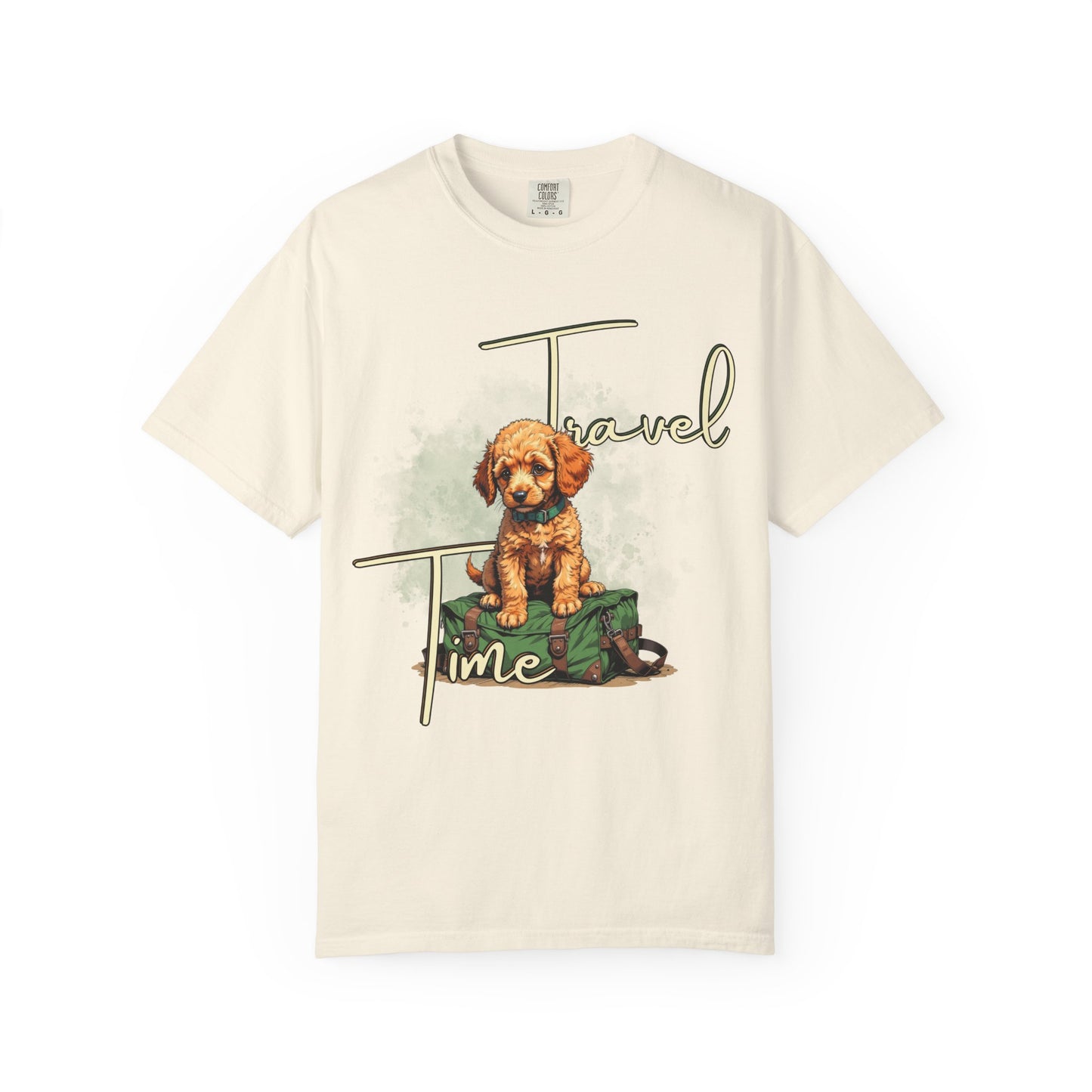 Travel Time Unisex T-Shirt - Perfect for Dog Lovers, Casual Wear, Traveling, Gift for Pet Owners, Adventure Apparel