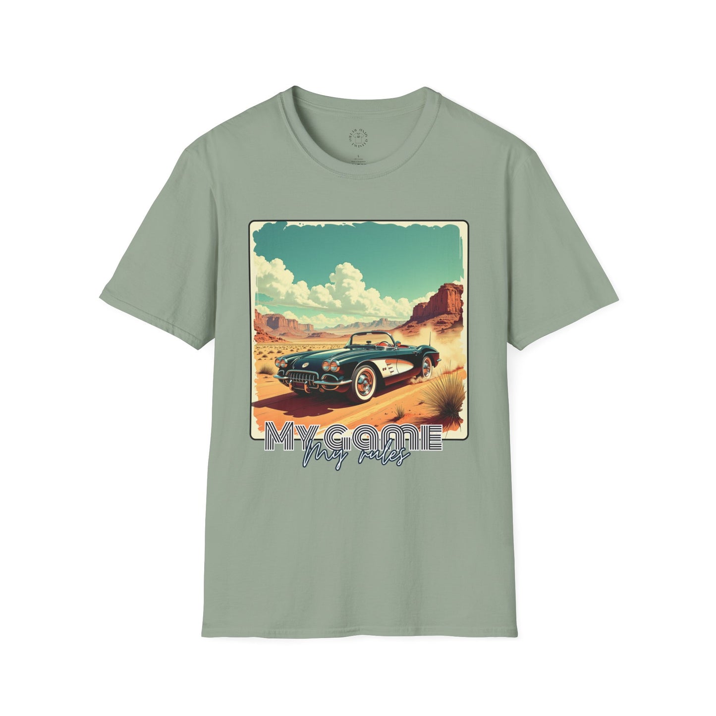 Vintage Car Graphic Unisex Softstyle T-Shirt - Perfect for Road Trip Lovers ,sport,car