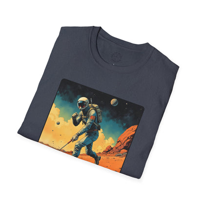 Vintage Space Explorer T-Shirt - 'My Game My Rules' golf, moon,sport