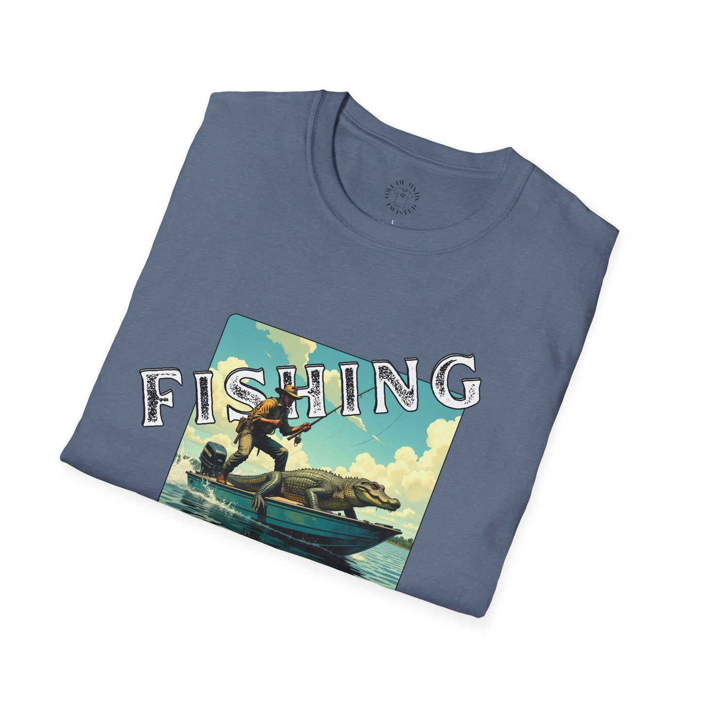 Fishing Like a Pro Unisex Softstyle T-Shirt - Perfect Gift for Anglers,gator,sport