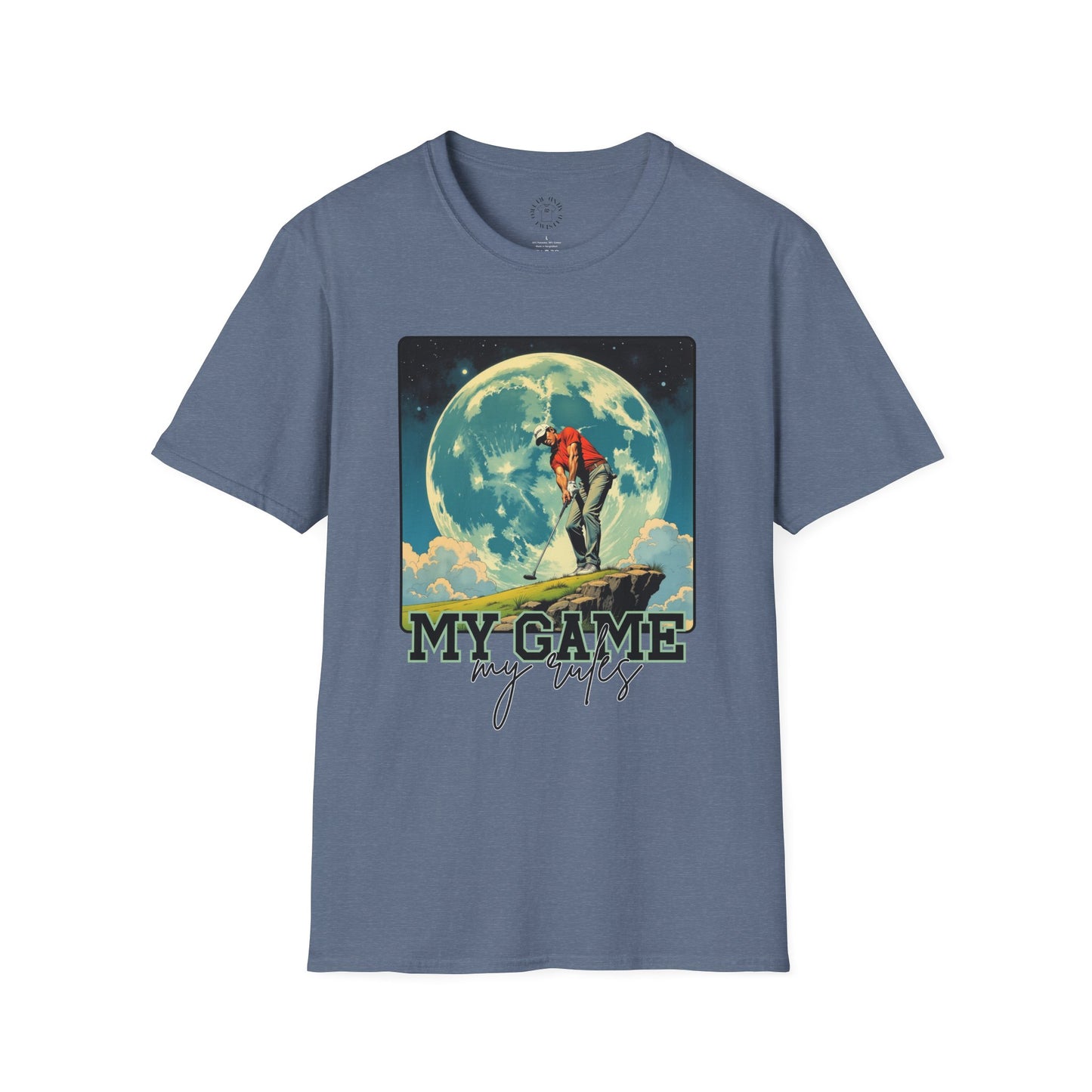 Retro Game Vibes Unisex Softstyle T-Shirt - 'My Game, My Rules' golf.sport