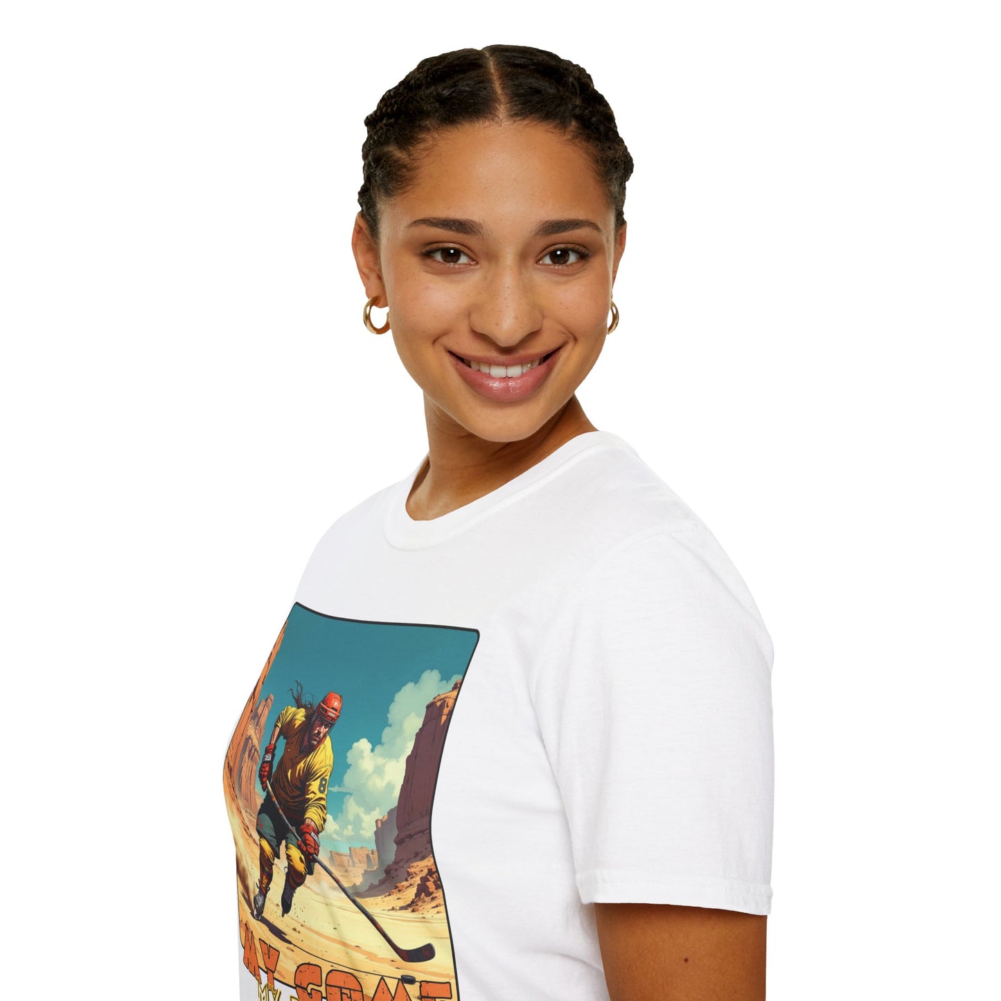 Retro Gamer Unisex Softstyle T-Shirt - 'My Game, My Rules' hockey ,sport