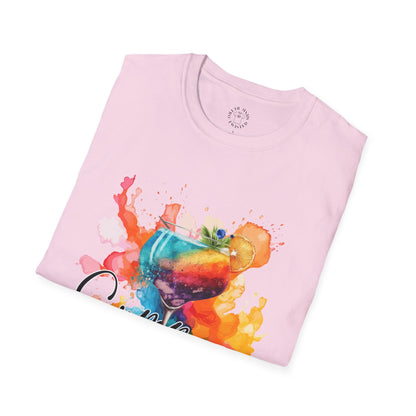 Colorful Artistic T-Shirt with Inspirational Design, Unisex Softstyle Tee, Gift for Art Lovers, Casual Wear, Birthday Gift Idea