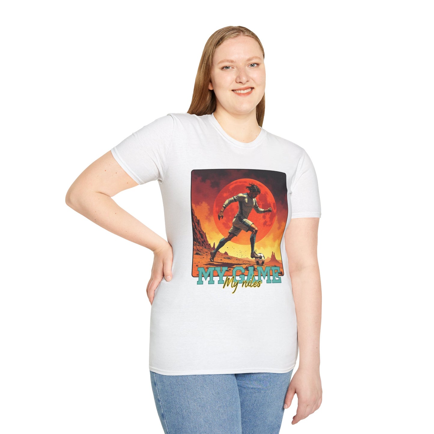My Game My Rules Unisex Softstyle T-Shirt,soccer ,sport