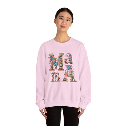 Unisex Heavy Blend™ Crewneck Sweatshirt,mother day gift, mama ,flower