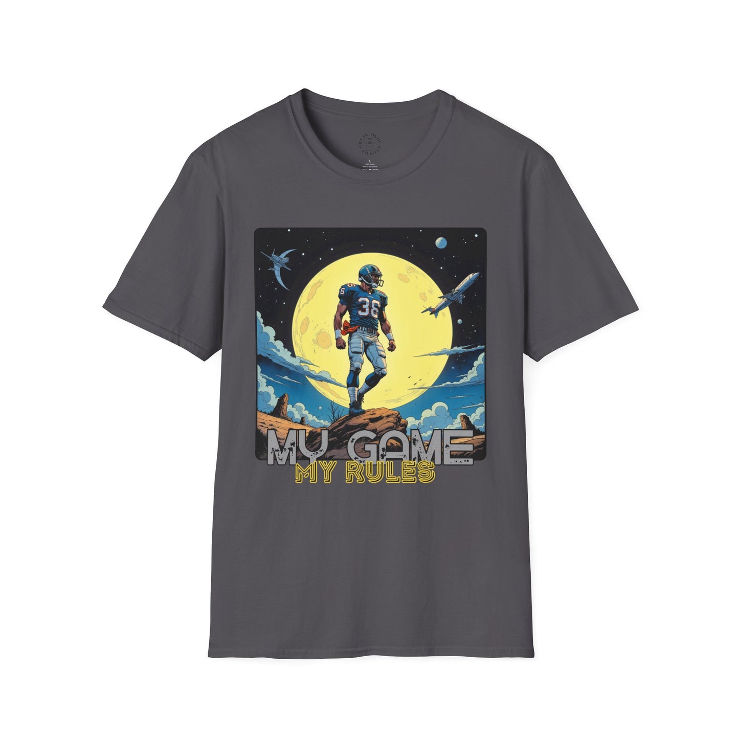 Men's Graphic T-Shirt - 'My Game My Rules' ,football, sport ,