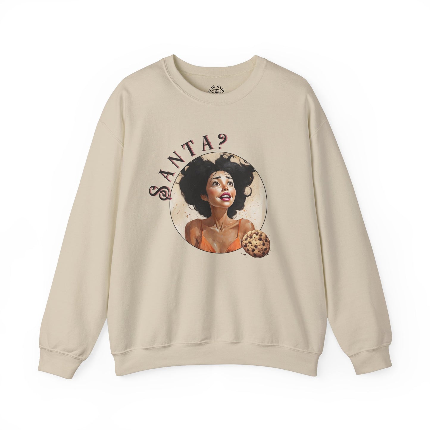 Funny Cookie Lover Sweatshirt - Retro Design - Santa? Christmas