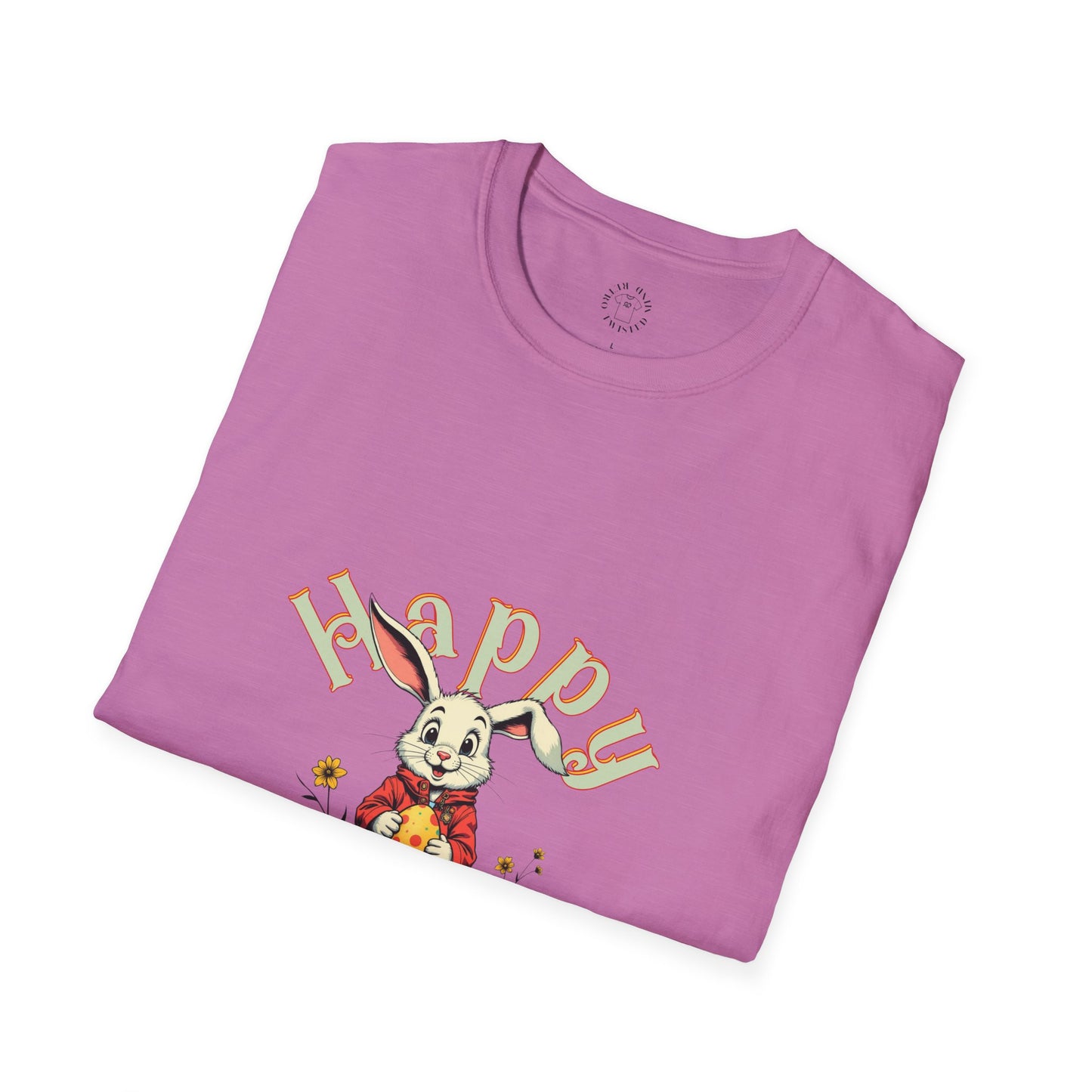 Happy Easter Unisex Softstyle T-shirt - Spring Celebration Tee,easter bunny