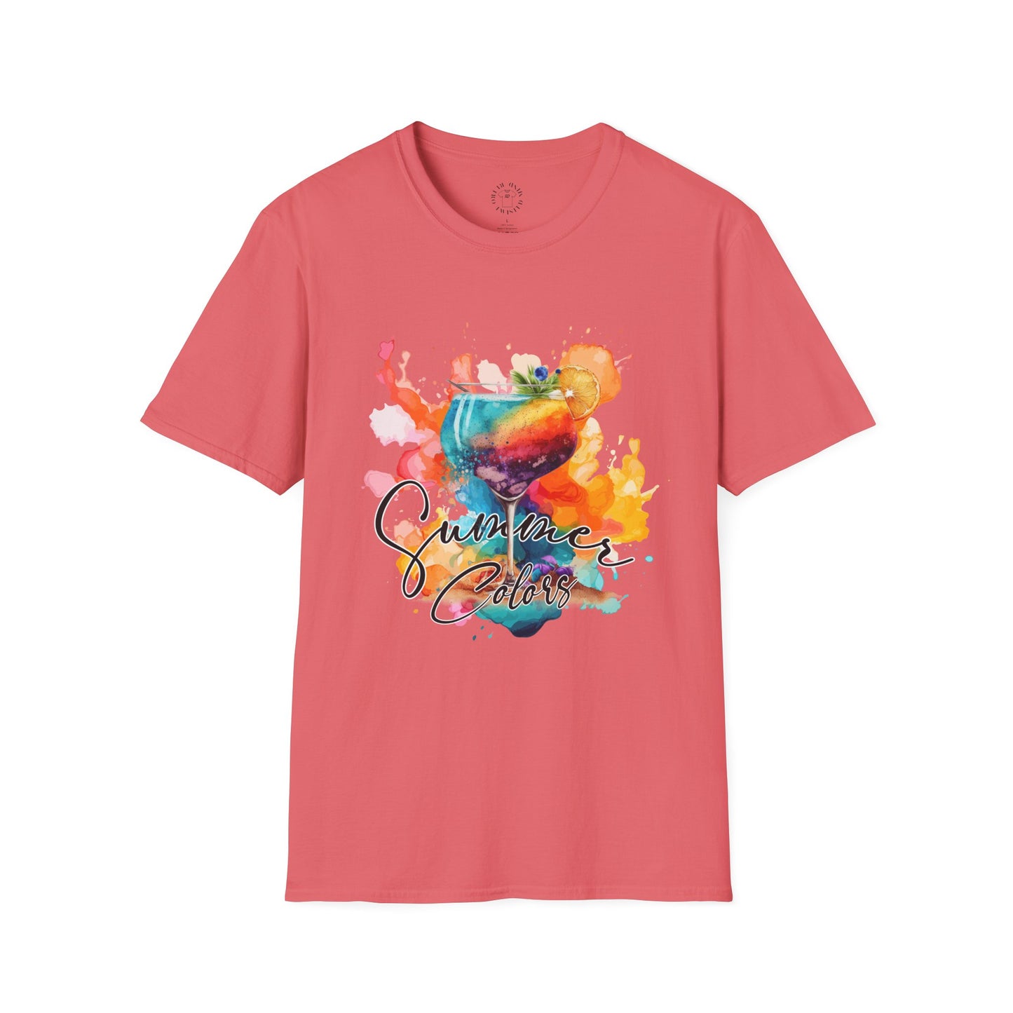 Colorful Artistic T-Shirt with Inspirational Design, Unisex Softstyle Tee, Gift for Art Lovers, Casual Wear, Birthday Gift Idea