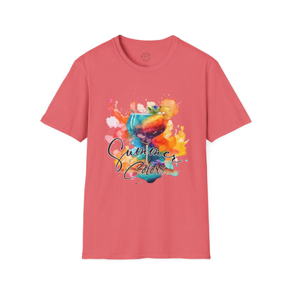 Colorful Artistic T-Shirt with Inspirational Design, Unisex Softstyle Tee, Gift for Art Lovers, Casual Wear, Birthday Gift Idea