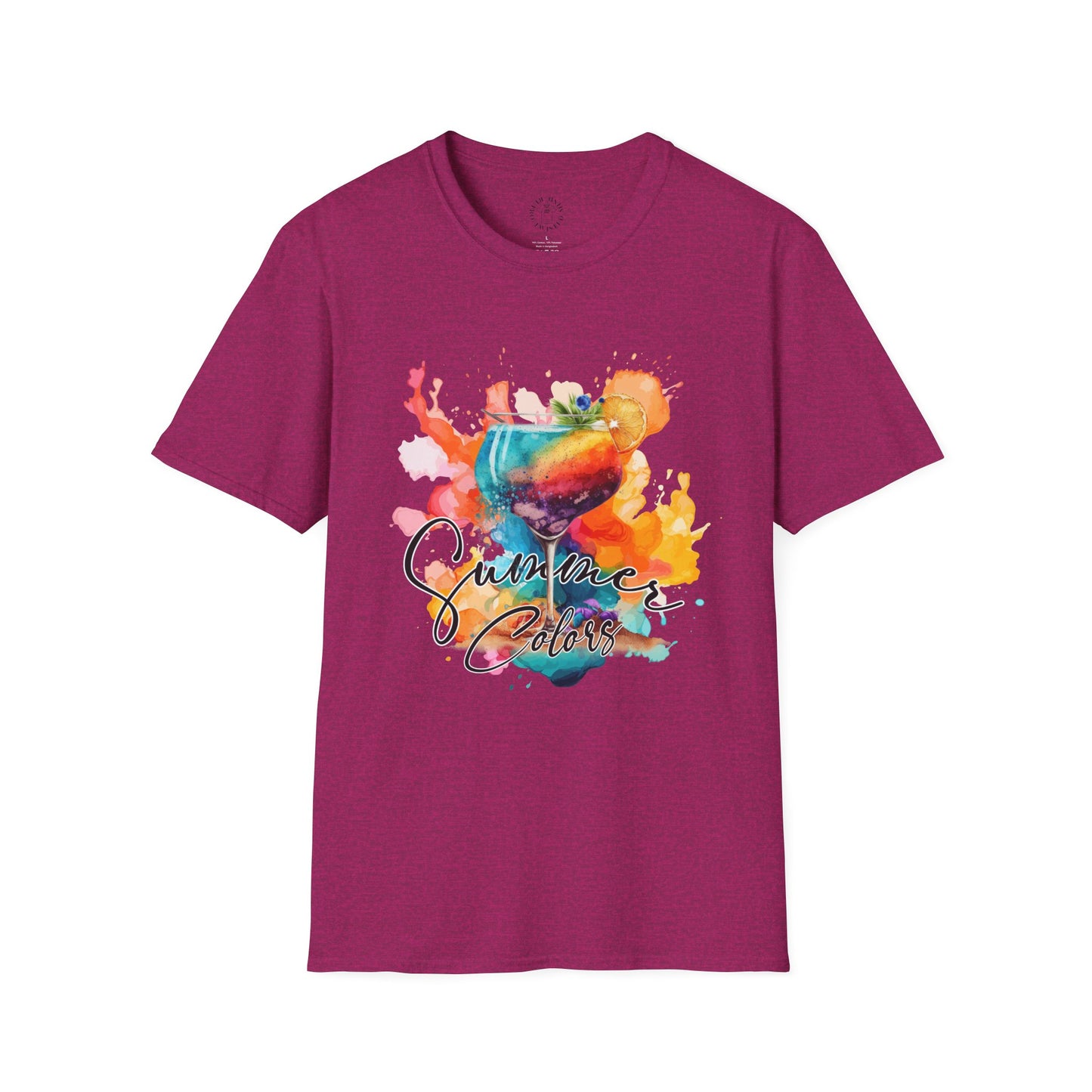 Colorful Artistic T-Shirt with Inspirational Design, Unisex Softstyle Tee, Gift for Art Lovers, Casual Wear, Birthday Gift Idea