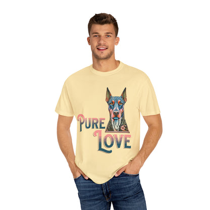 Pure Love Unisex Garment-Dyed T-Shirt - Dog Lovers Tee