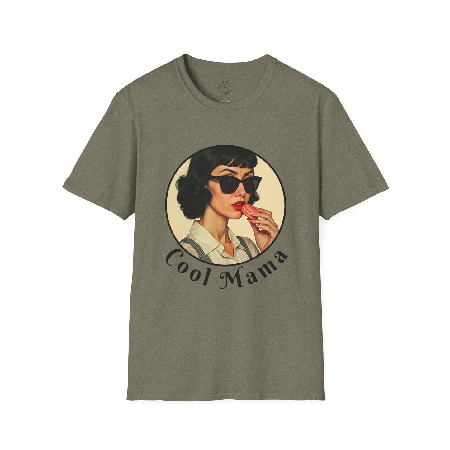 Cool Mama Unisex Softstyle T-Shirt - Retro Vintage Vibe,mom